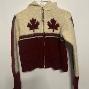 Vintage Wool Olympics Kids Zip Up Hoodie